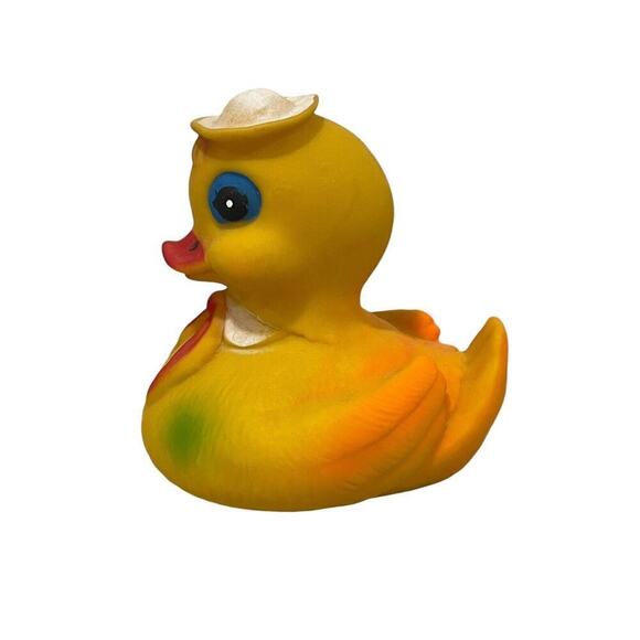Vintage Made In Taiwan Rubber Duck Ducky Saylor Bath Decor - Picture 5 of 8